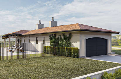 Mediterranean House Plan #963-00727 Elevation Photo