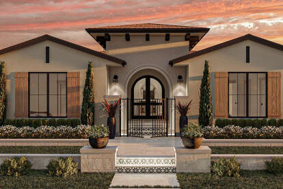 Mediterranean House Plan #963-00727 Elevation Photo
