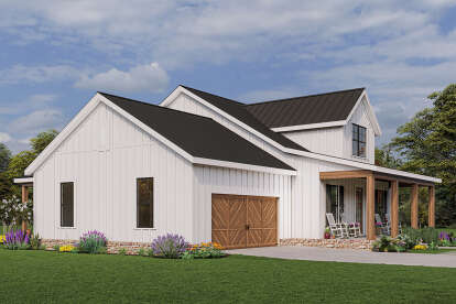 Modern Farmhouse House Plan #009-00324 Elevation Photo