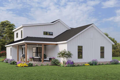 Modern Farmhouse House Plan #009-00324 Elevation Photo