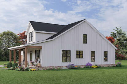 Modern Farmhouse House Plan #009-00324 Elevation Photo