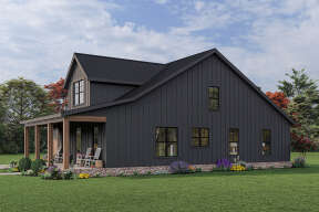 Modern Farmhouse House Plan #009-00324 Elevation Photo