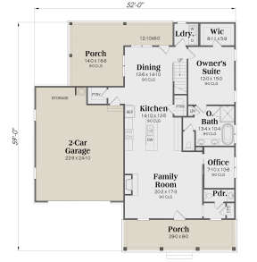 Main Floor  for House Plan #009-00324