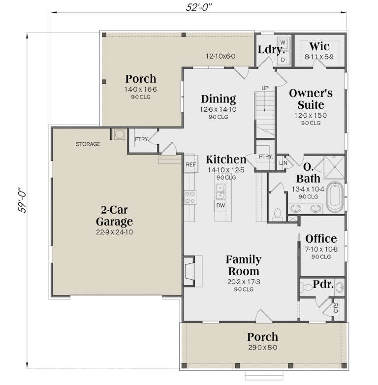 House Plan House Plan #28457 Drawing 1