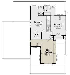 Second Floor for House Plan #009-00324