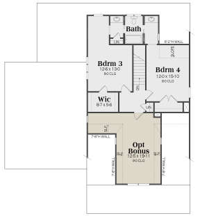 Second Floor for House Plan #009-00324