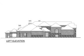 European House Plan #5445-00484 Elevation Photo