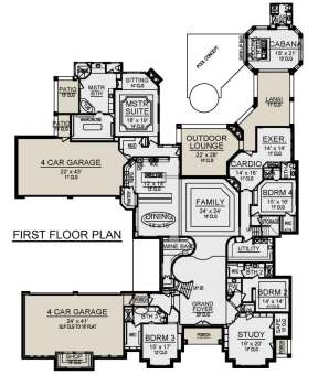 Main Floor  for House Plan #5445-00484