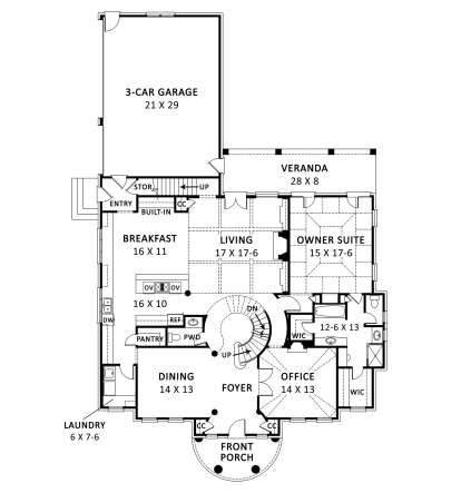 House Plan House Plan #28459 Drawing 1
