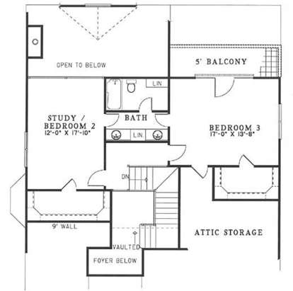 Second Floor for House Plan #110-00031