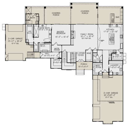 Main Floor  for House Plan #699-00354