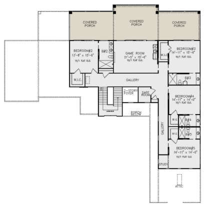 Second Floor for House Plan #699-00354