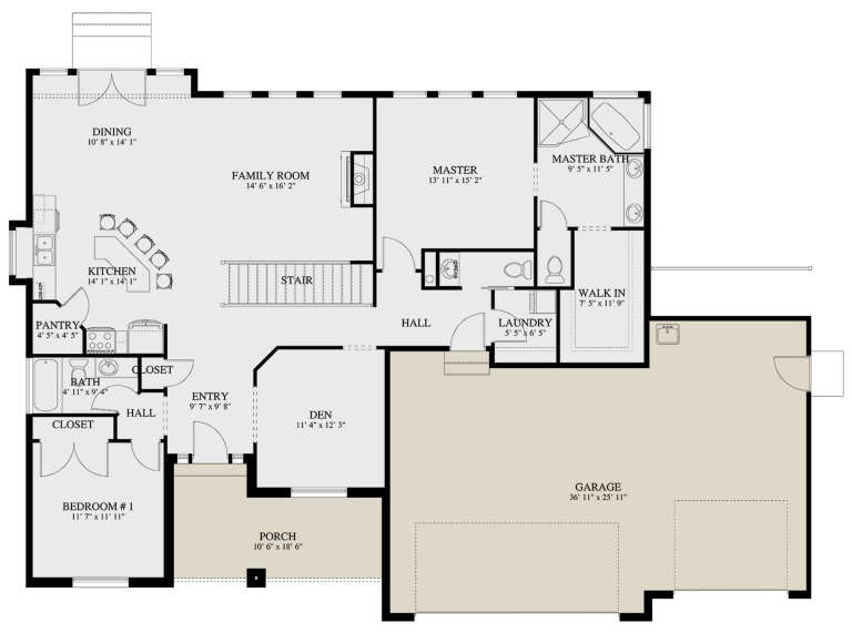 House Plan House Plan #28461 Drawing 1