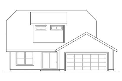 Cottage House Plan #035-01044 Elevation Photo