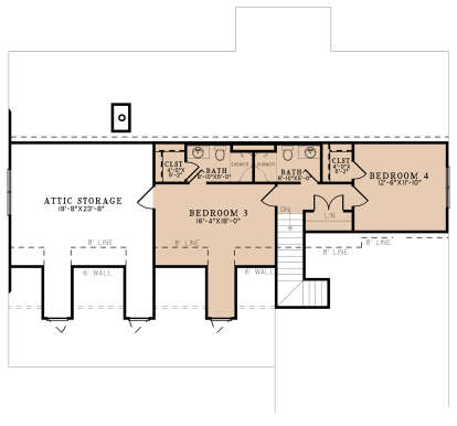 Second Floor for House Plan #8318-00321