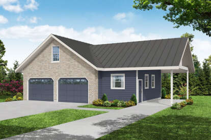 House Plan House Plan #28464 Angled Front Elevation