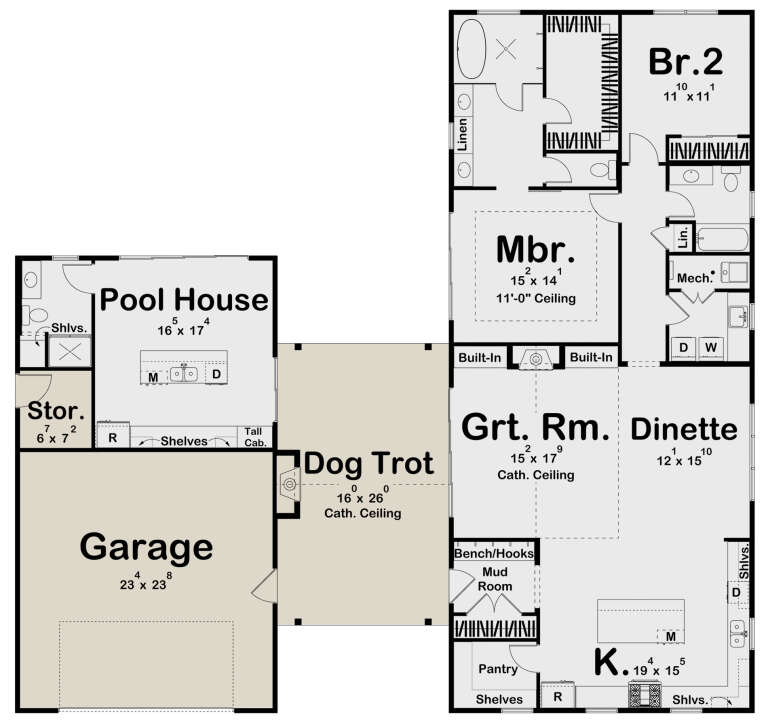 House Plan House Plan #28465 Drawing 1