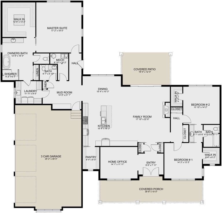 House Plan House Plan #28467 Drawing 1