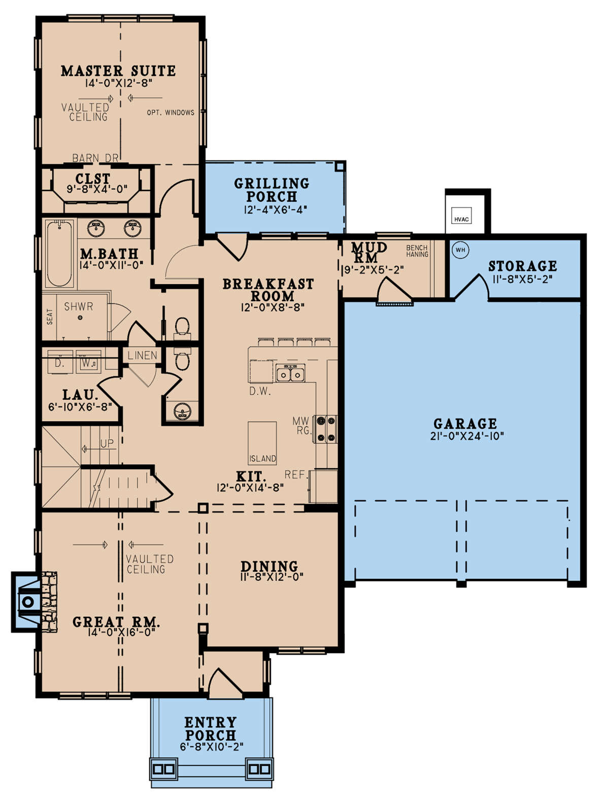 Floorplan 1 for House Plan #8318-00322