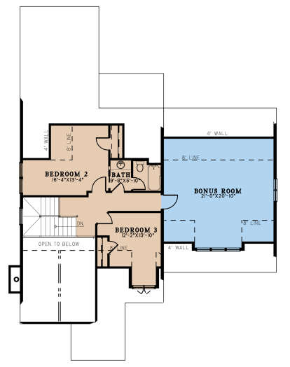 Floorplan 2 for House Plan #8318-00322