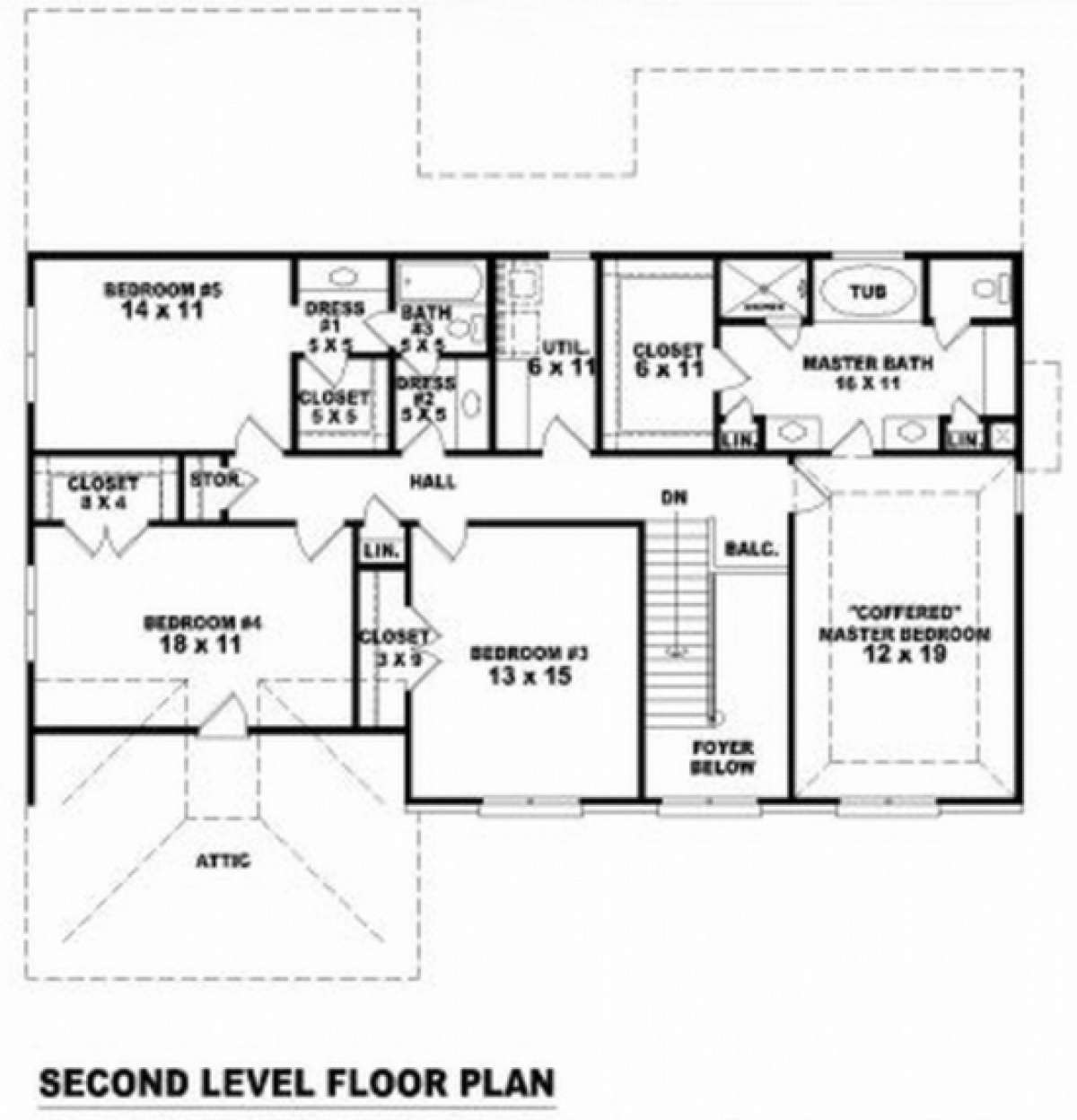 Floorplan 2 for House Plan #053-00439