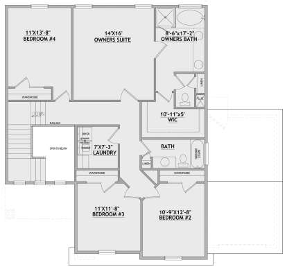 Second Floor for House Plan #8768-00120
