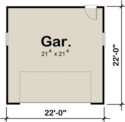 Garage Floor for House Plan #402-01779