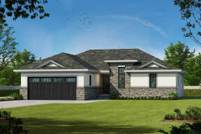 Modern House Plan #402-01781 Elevation Photo