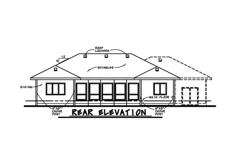 Modern House Plan #402-01781 Elevation Photo