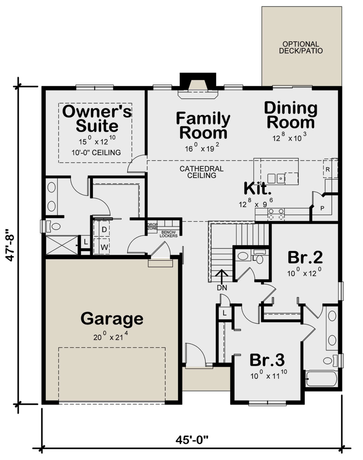 Main Floor  for House Plan #402-01782