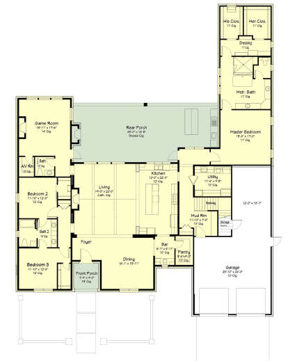 Main Floor  for House Plan #7516-00072