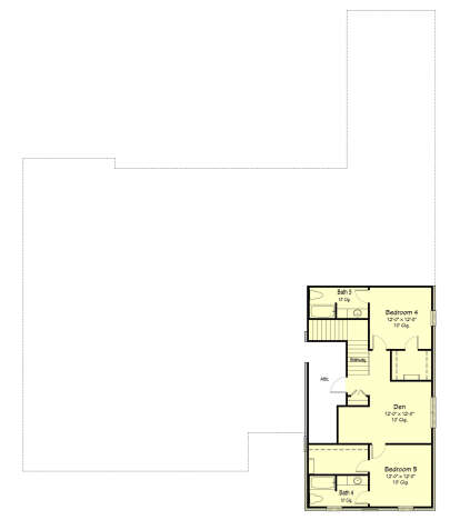Second Floor for House Plan #7516-00072