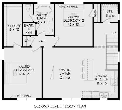 Second Floor for House Plan #940-00708
