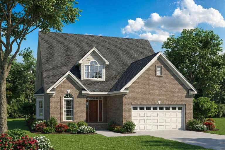 House Plan House Plan #2848 Angled Front Elevation