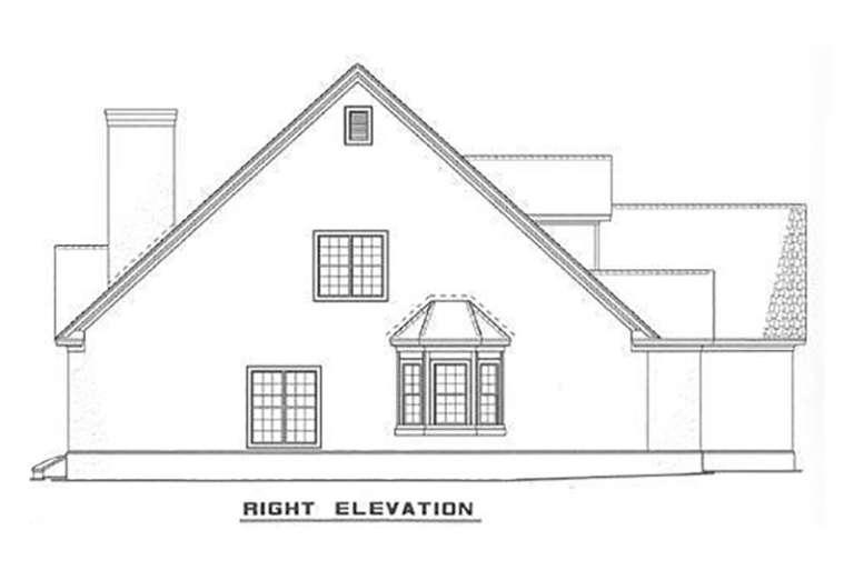 Traditional House Plan #110-00032 Elevation Photo