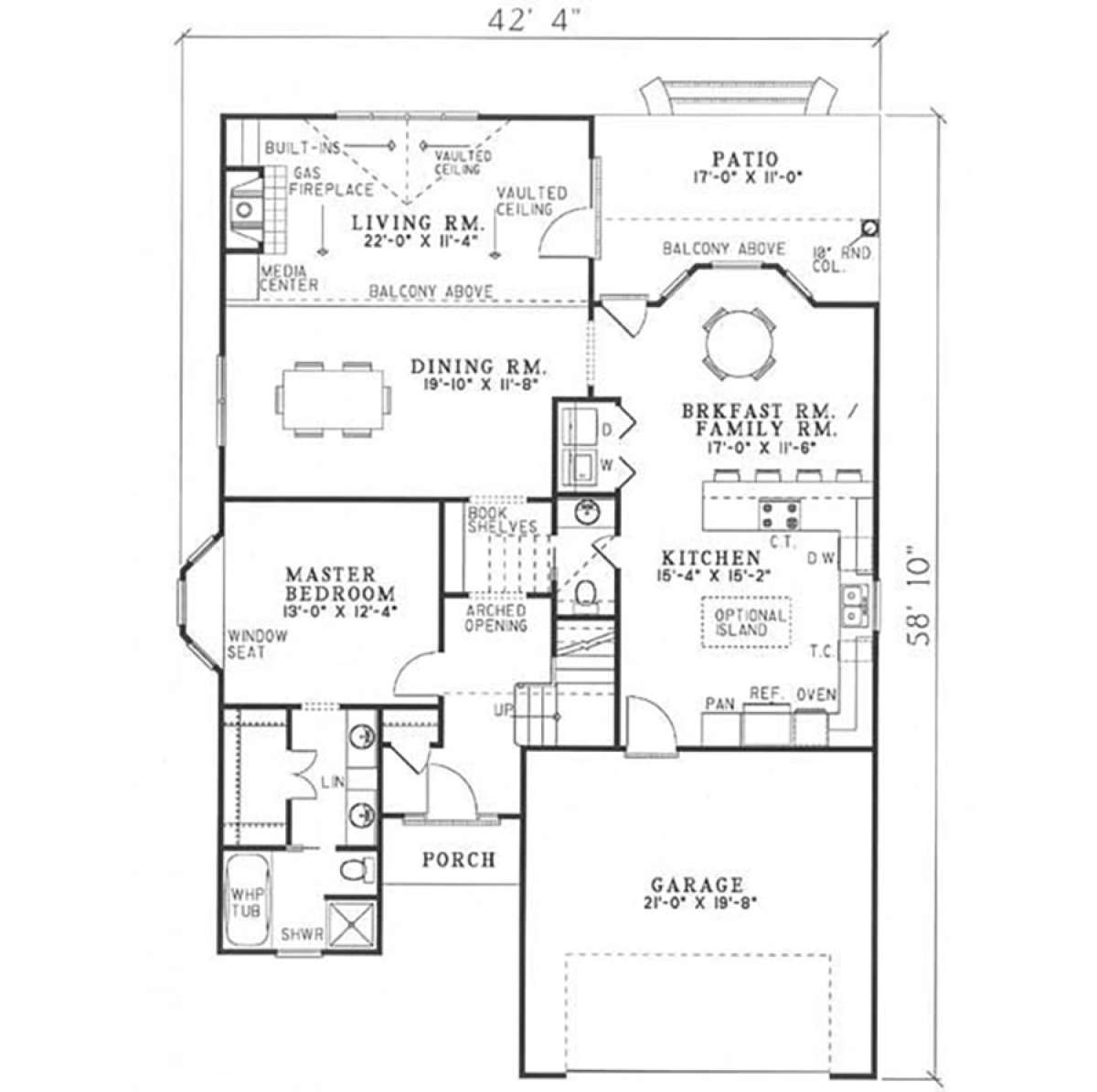 Main Floor for House Plan #110-00032
