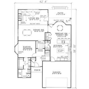 Main Floor for House Plan #110-00032