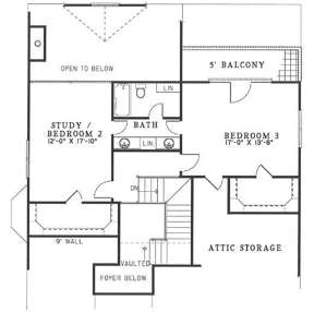 Second Floor for House Plan #110-00032
