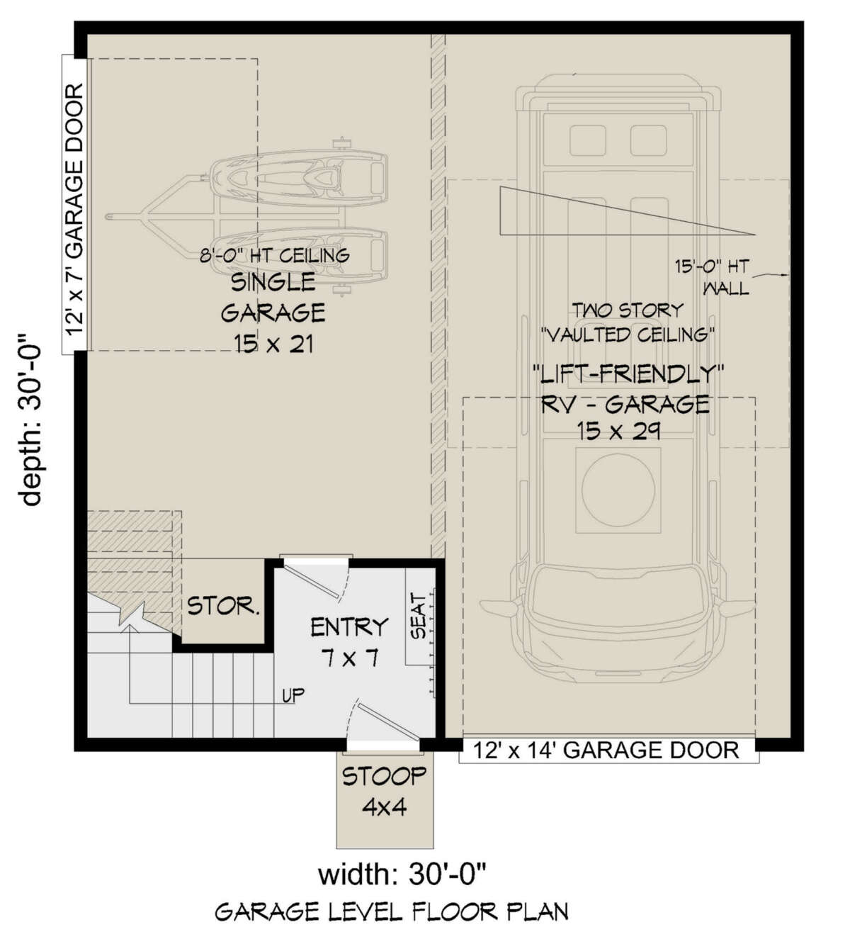 Garage Floor for House Plan #940-00709
