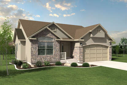 House Plan House Plan #28481 Angled Front Elevation