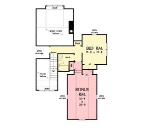 Second Floor for House Plan #2865-00356