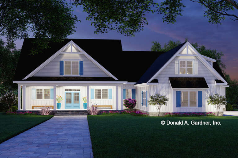 Modern Farmhouse House Plan #2865-00357 Elevation Photo