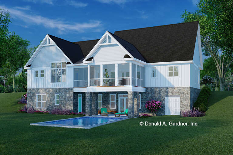 Modern Farmhouse House Plan #2865-00357 Elevation Photo