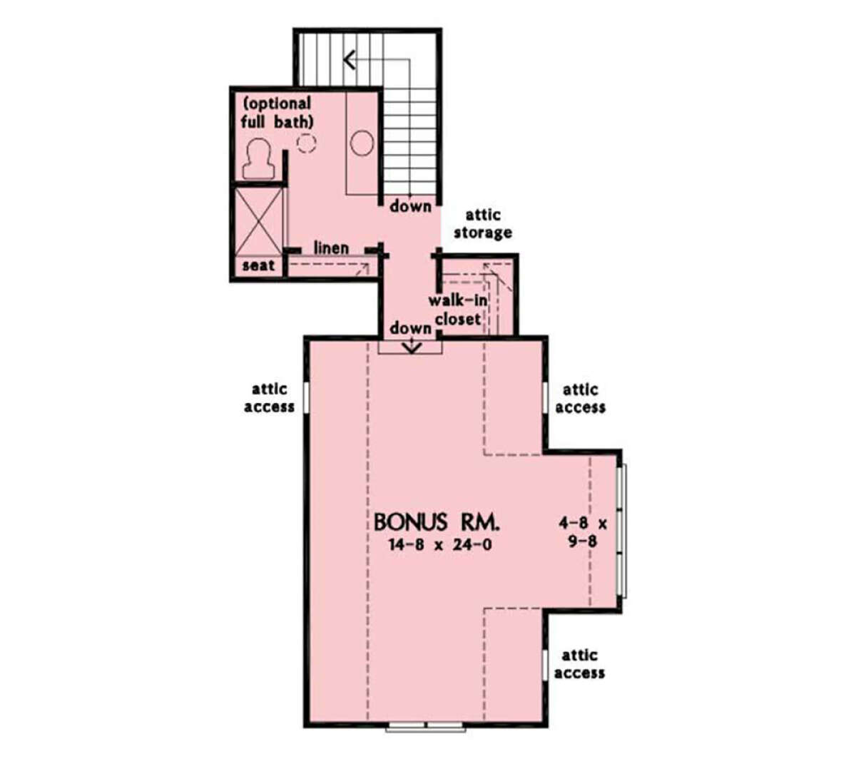 Bonus Room for House Plan #2865-00357