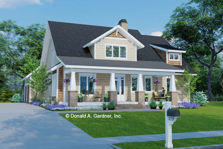 House Plan House Plan #28484 Angled Front Elevation