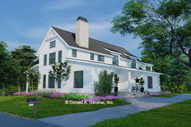 Modern Farmhouse House Plan #2865-00360 Elevation Photo