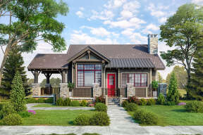Cottage House Plan #1907-00062 Elevation Photo