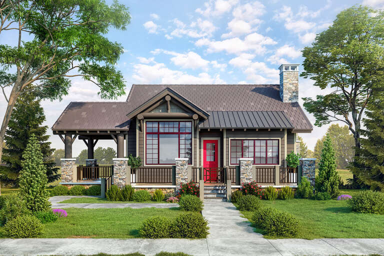 Cottage House Plan #1907-00062 Elevation Photo