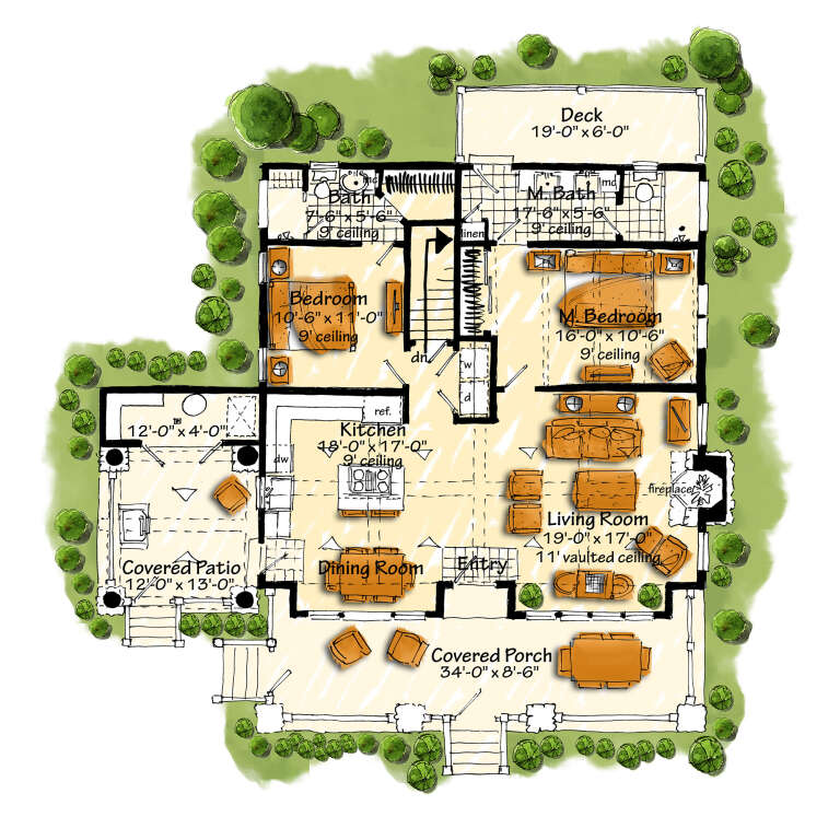 House Plan House Plan #28492 Drawing 1