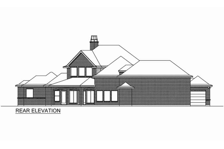 French Country House Plan #5445-00485 Elevation Photo